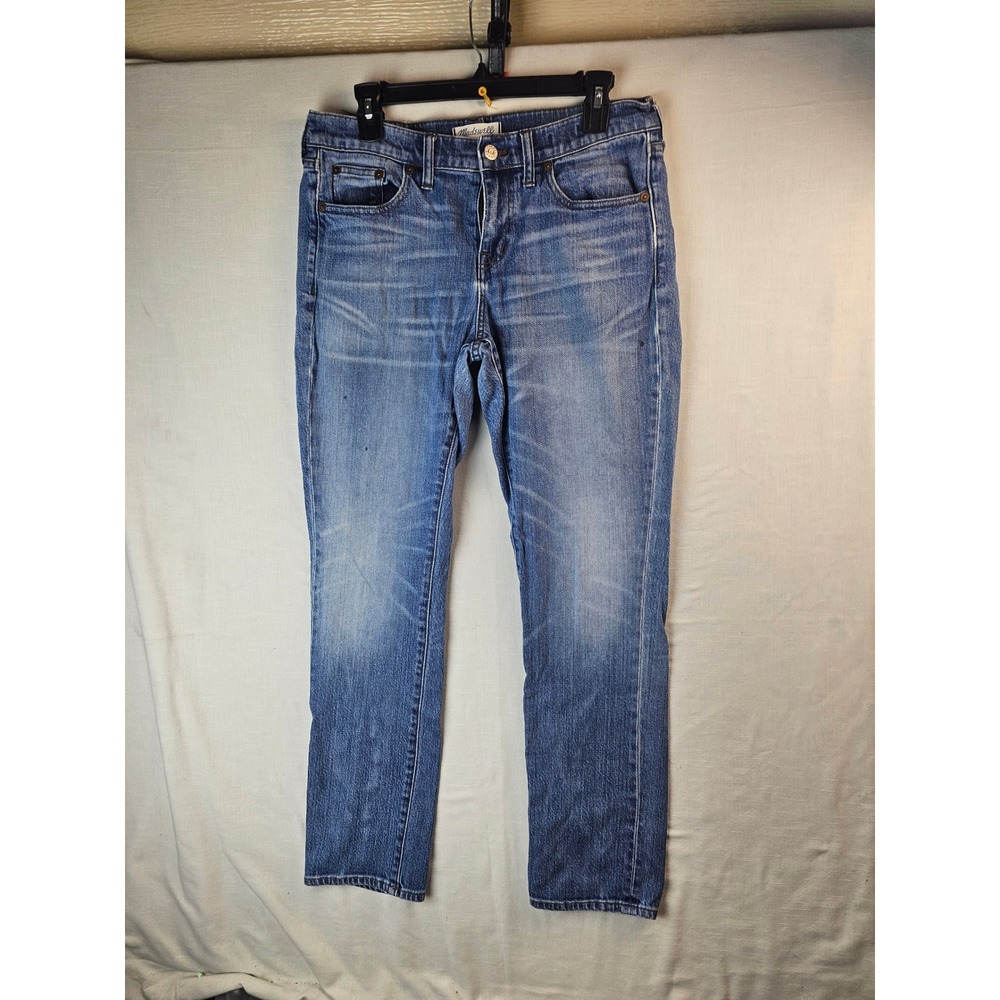 Madewell Slim Boyjean Medium Wash Blue Denim Jeans B1381 Size 28